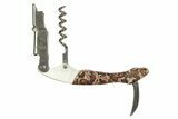 Wine Opener & Corkscrew With Birds Eye Jasper Inlays #327591-3